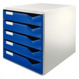 LEITZ STANDARD 5 fiókos irattároló 52800035 kék