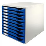 LEITZ STANDARD 10 fiókos irattároló 52810035 kék
