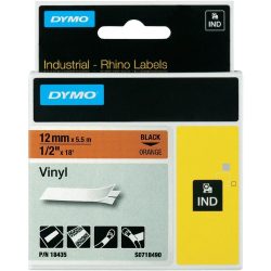 Dymo S0718490 Színes vinyl szalag 12x5,5 narancs
