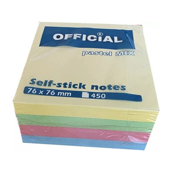 Post It Office 75*75mm 450l pasztell