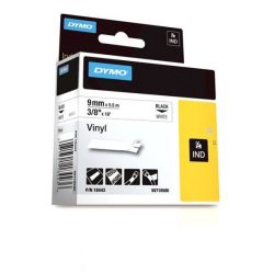 Dymo S0718580 D1 vinil szalag (18443) 9mm*5.5m fek/feh