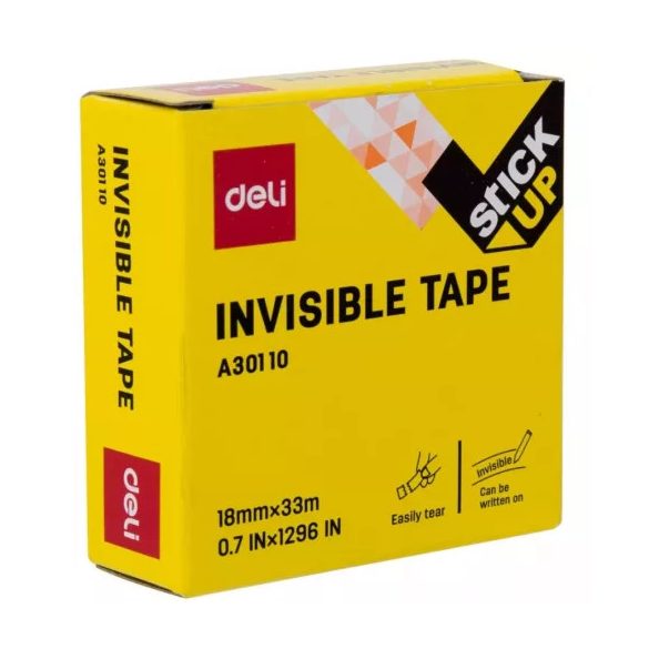 Cellux szalag Deli 18 mm x 33 m téphető és írható