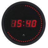 Falióra, LED kijelzős, 30 cm, ALBA "Horled", fekete