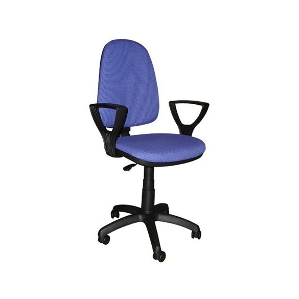 Irodai szék, LX karfás, kék kárpittal, "Megane"