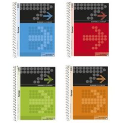 Spirálfüzet FORNAX A5 70lap perforált lyukasztott kockás