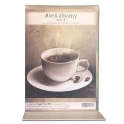 Étlaptartó/laptartó asztali akril A5 "T"