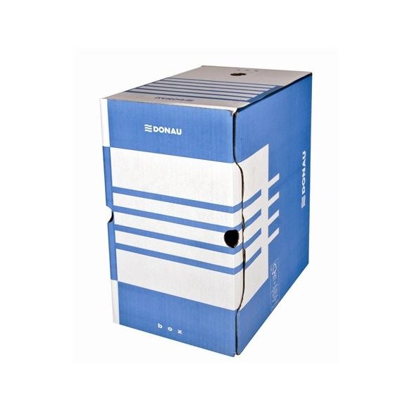Archiváló doboz, A4, 200 mm, karton, DONAU, kék