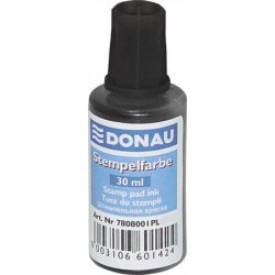 Bélyegzőfesték, 30 ml, DONAU, fekete