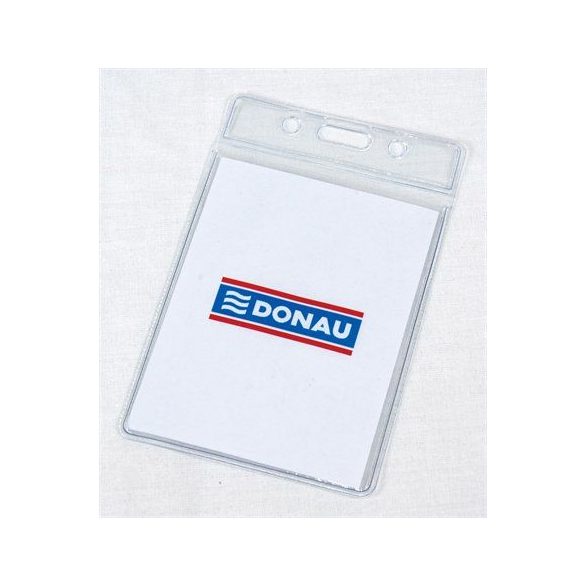 Azonosítókártya tartó, 92x59 mm, hajlékony, függőleges, DONAU