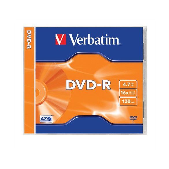 DVD-R lemez, AZO, 4,7GB, 16x, normál tok, VERBATIM