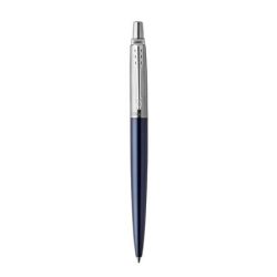  Golyóstoll, 0,7 mm, ezüst színű klip, royal kék tolltest, PARKER, "Royal Jotter", kék