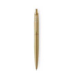   Golyóstoll, 0,7 mm, nyomógombos, arany színű klip, arany tolltest, PARKER, "Royal Jotter XL", kék