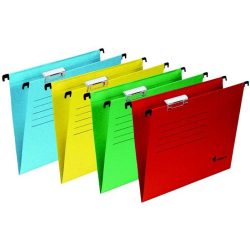 Függőmappa, karton, A4, VICTORIA, sárga 25db/doboz