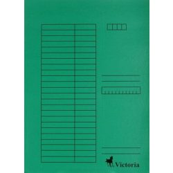 Gyorsfűző, karton, A4, VICTORIA, zöld 5 db/csom