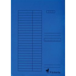 Pólyás dosszié, karton, A4, VICTORIA, kék 5 db/csom