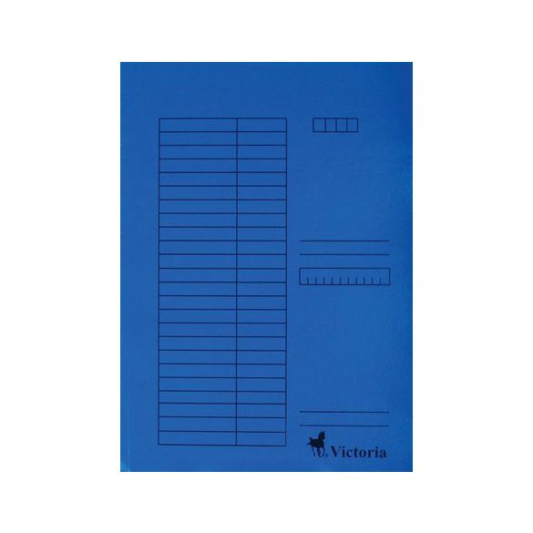 Pólyás dosszié, karton, A4, VICTORIA, kék 5 db/csom