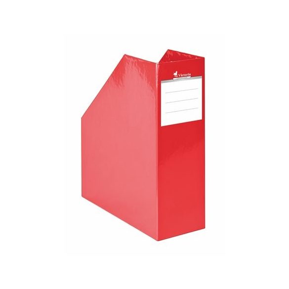 Iratpapucs, karton, 90 mm, VICTORIA, "Premium", piros
