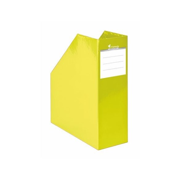 Iratpapucs, karton, 90 mm, VICTORIA, "Premium", sárga