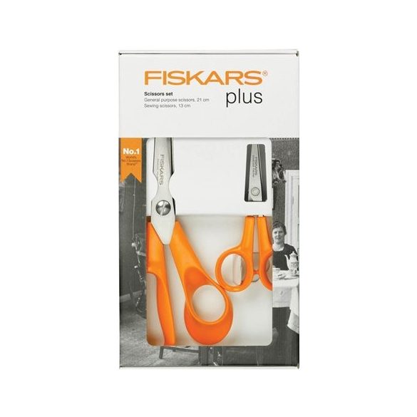 Olló készlet, FISKARS "Classic", narancssárga