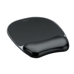   Egéralátét csuklótámasszal, géltöltésű, FELLOWES "Crystals™ Gel", fekete