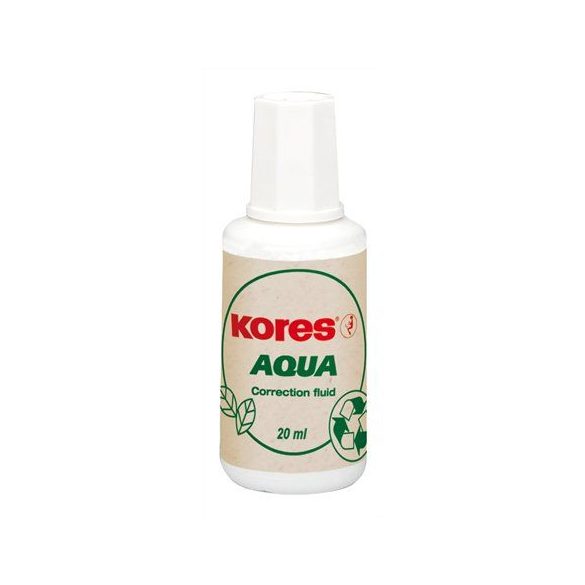 Hibajavító folyadék, vízbázisú, 20 ml, KORES "Aqua"