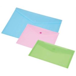   Irattartó tasak, A4, PP, patentos, PANTA PLAST, pasztell kék