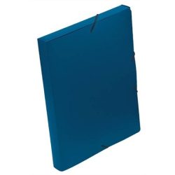 Gumis mappa, 30 mm, PP, A4, VIQUEL "Coolbox", kék