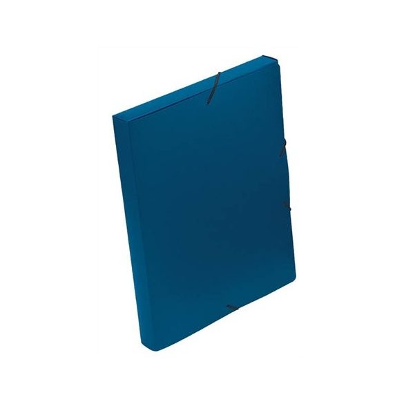 Gumis mappa, 30 mm, PP, A4, VIQUEL "Coolbox", kék