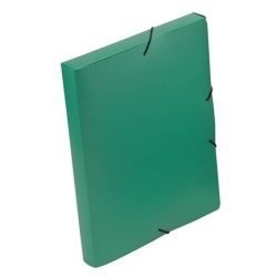   Gumis mappa, 30 mm, PP, A4, VIQUEL "Coolbox", zöld