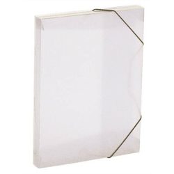   Gumis mappa, 30 mm, PP, A4, VIQUEL "Propyglass", víztiszta