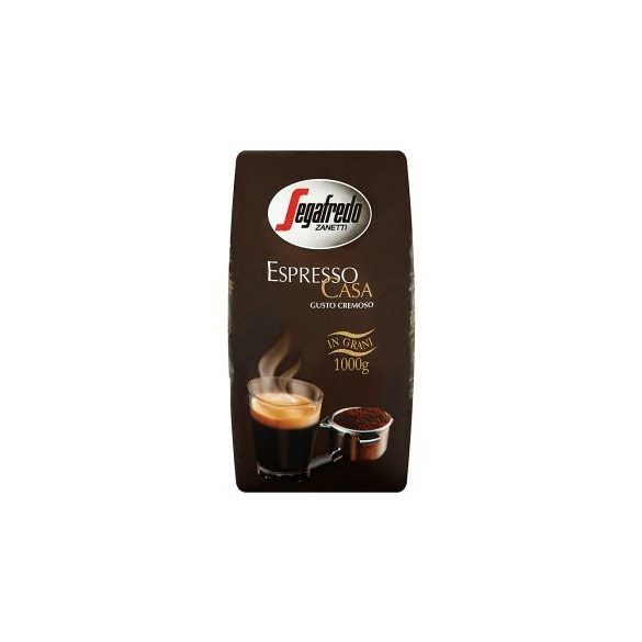 Kávé, pörkölt, szemes, vákuumos csomagolásban, 1000 g,  SEGAFREDO "Espresso Casa"