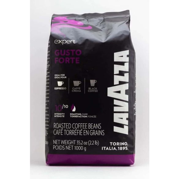 Kávé, pörkölt, szemes, vákuumos csomagolásban, 1000 g,  Lavazza Vending Forte