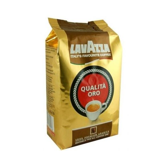 Kávé, pörkölt, szemes, vákuumos csomagolásban, 1000 g,  Lavazza ORO