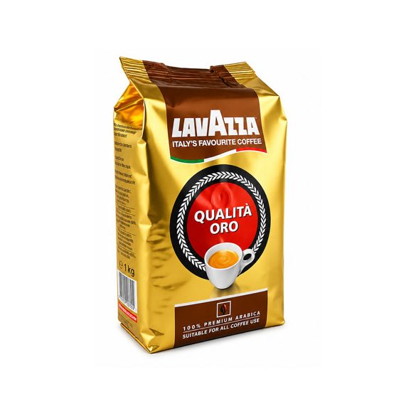 Kávé, pörkölt, szemes, vákuumos csomagolásban, 1000 g,  Lavazza ORO