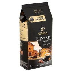   Kávé, pörkölt, szemes, vákuumos csomagolásban, 1000 g,  TCHIBO "Tchibo Espresso Sicilia Style"