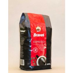   Kávé, pörkölt, szemes, vákuumos csomagolásban, 1000 g,  BRAVOS Espresso