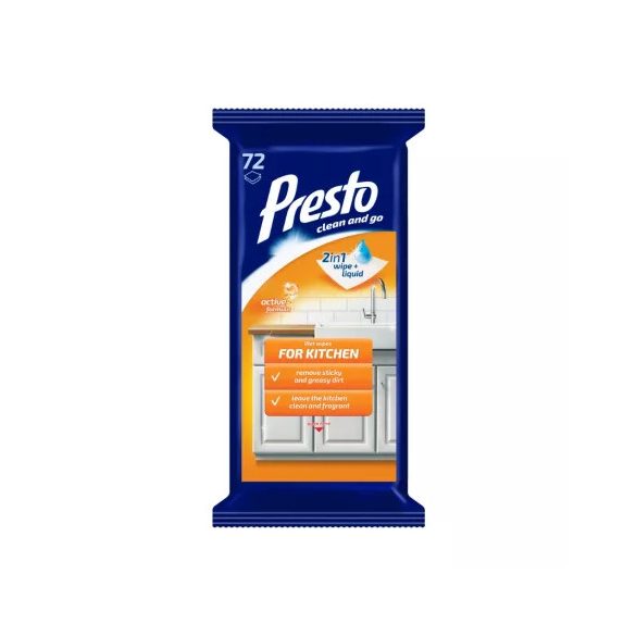 Presto konyhai törlőkendő 72db