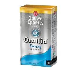   Kávé, pörkölt, őrölt, vákuumos csomagolásban, 250 g,  DOUWE EGBERTS "Omnia Evening", Koffeinmentes