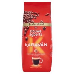   Kávé, pörkölt, szemes, vákuumos csomagolásban, 1000 g,  DOUWE EGBERTS "Karaván"