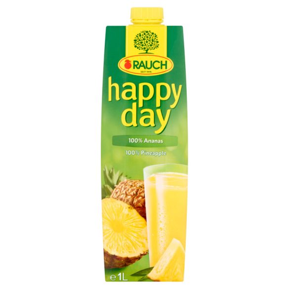 Gyümölcslé, 100%, 1 l, RAUCH "Happy day", ananász