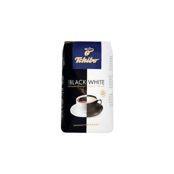 Kávé, pörkölt, szemes, vákuumos csomagolásban, 1000 g,  TCHIBO "Black&White"