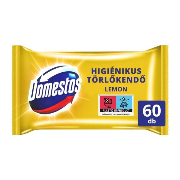 Domestos higiénikus törlőkendő 60db Lemon