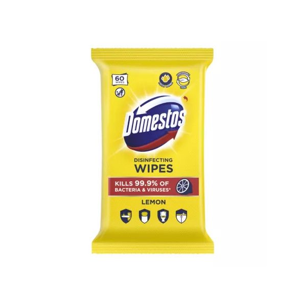 Domestos higiénikus törlőkendő 60db Lemon