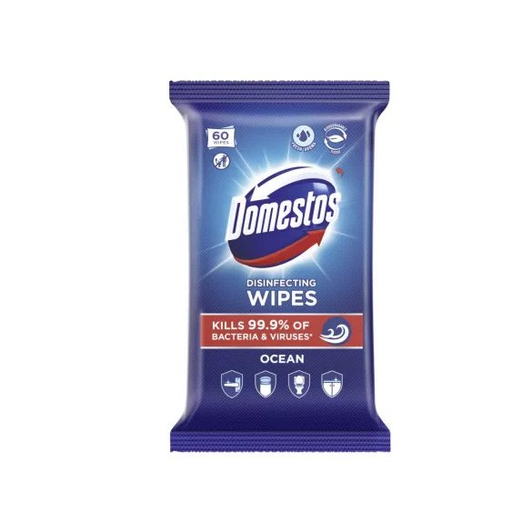 Domestos higiénikus törlőkendő 60db Ocean