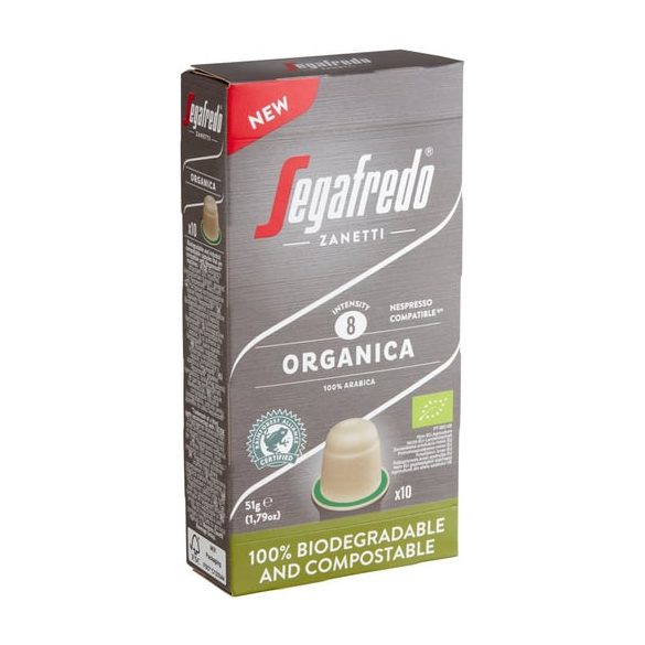 Segafredo kapszula Nespresso kompatibilis Organica 10db