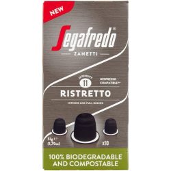 Segafredo kapszula Nespresso kompatibilis Ristretto 10db