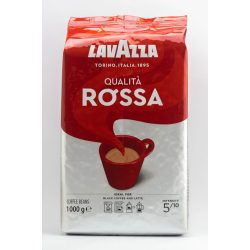   Kávé, pörkölt, szemes, vákuumos csomagolásban, 1000 g, Lavazza Qualitá Rossa 