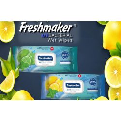   Freshmaker antibakteriális törlőkendő 120 db visszazárható tetővel