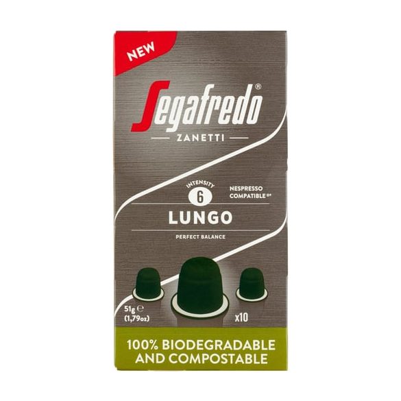 Segafredo kapszula Nespresso kompatibilis Lungo 10db