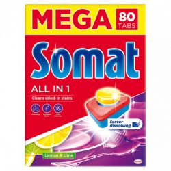 Somat All in One Lemon&Lime mosogató tabletta 80db